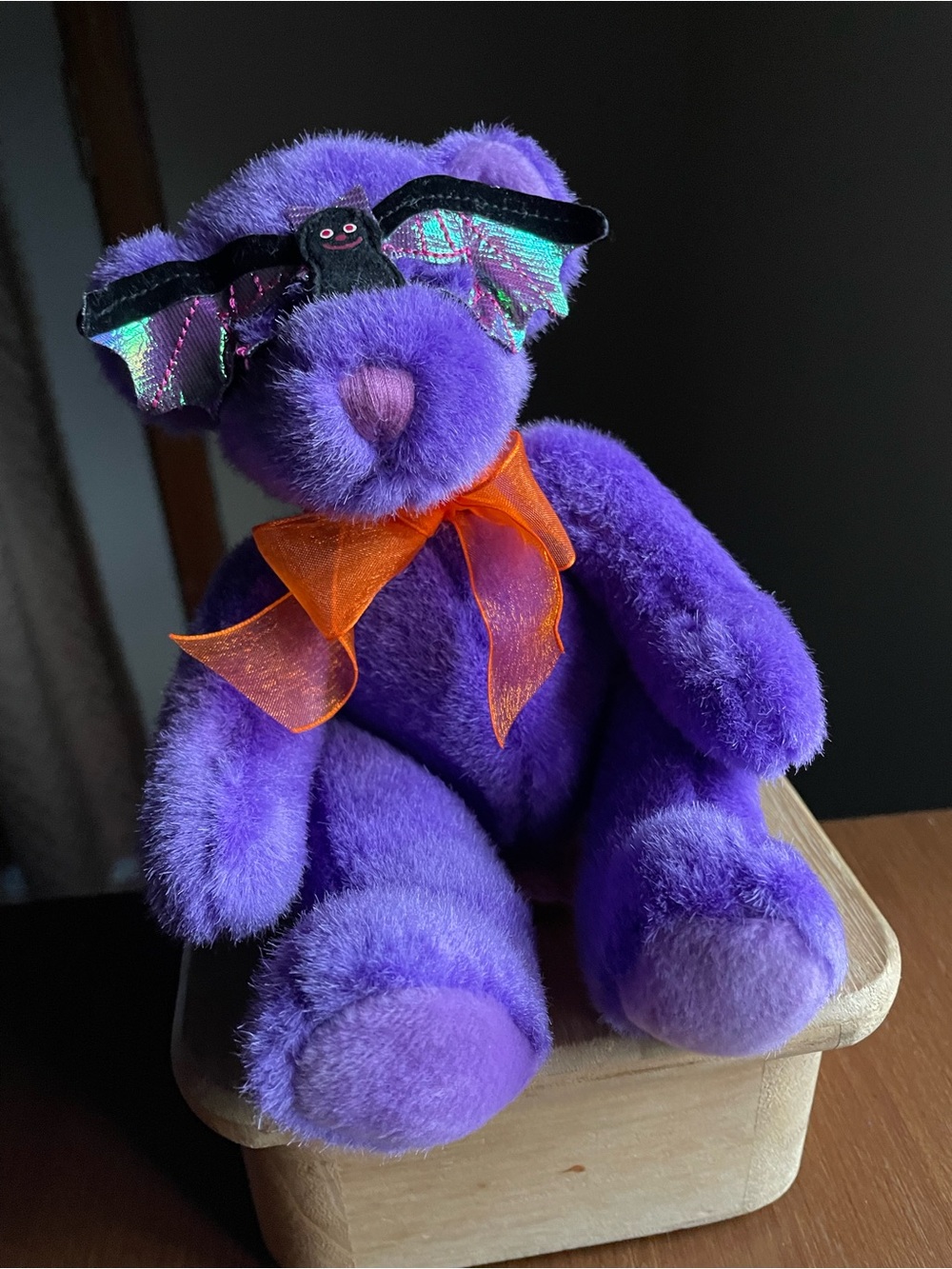 Russ Berrie Friendly Frites Halloween Masked Teddy Bear "Masquerade" Plush